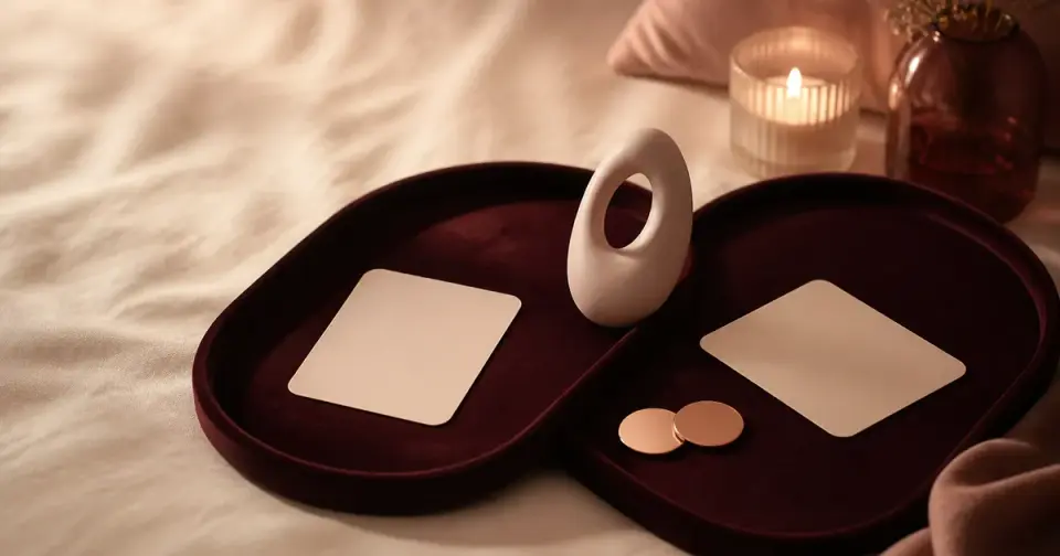 Celular e vibrador organizados para conferir pareamento, controle e privacidade