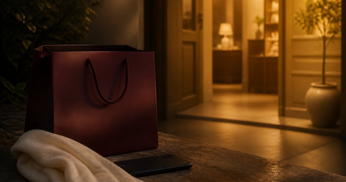 Pessoa fazendo uma compra íntima online com privacidade e tranquilidade
